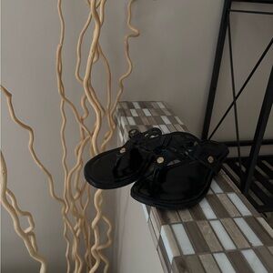 Tory Burch Black Miller Sandals Size EU 38 US 7.5-8